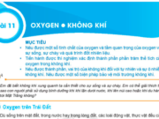 Bài 11: Oxygen. Không khí trang 36, 37, 38, 39, 40, 41 SGK Khoa học lớp 6 KNTT