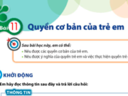 Bài 11: Quyền cơ bản của trẻ em trang 44, 45, 46, 47 SGK GDCD lớp 6 CTST