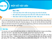 Bài 12: Một số vật liệu trang 42, 43, 44, 45 Khoa học tự nhiên lớp 6 SGK kết nối tri thức