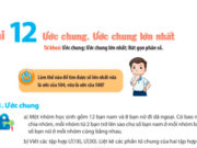 Bài 12: Ước chung. Ước chung lớn nhất trang 36 Toán lớp 6 CTST