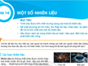 Bài 14: Một số nhiên liệu trang 50, 51 SGK Khoa học tự nhiên lớp 6 KNTT