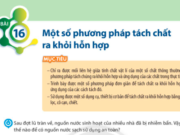 Bài 16: Một số phương pháp tách chất ra khỏi hỗn hợp trang 81 Khoa học tự nhiên lớp 6 CTST