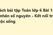 Bài 16: Phép nhân số nguyên trang 56, 57 SBT Toán 6 Kết nối tri thức