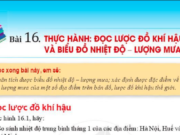 Địa 6 Bài 16: Thực hành Đọc lược đồ khí hậu và biến đổi khí hậu và biểu đồ nhiệt độ lượng mưa