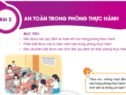 Bài 2: An toàn trong phòng thực hành trang 11, 12 Khoa học tự nhiên lớp 6 KNTT