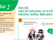 Địa lí lớp 6 Bài 2: Bản đồ. Một số lưới kinh, vĩ tuyến. Phương hướng trên bản đồ