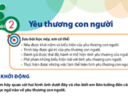 Bài 2: Yêu thương con người trang 8, 9, 10, 11 SGK GDCD lớp 6 chân trời sáng tạo