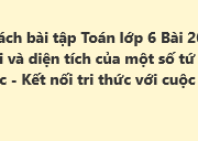 Giải SBT Toán 6 Bài 20: Chu vi và diện tích của một số tứ giác đã học – Kết nối tri thức với cuộc sống