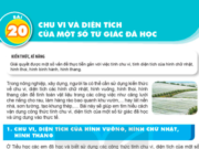 Bài 20: Chu vi và diện tích của một số tứ giác đã học trang 91, 92, 93, 94 Toán lớp 6 Kết nối tri thức