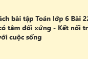 Giải SBT Toán 6 Bài 22: Hình có tâm đối xứng