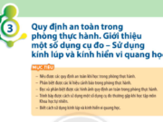 Khoa học 6 Bài 3: Quy định an toàn trong phòng thực hành. Giới thiệu một số dụng cụ đo – Sử dụng kính lúp và kính hiển vi quang học