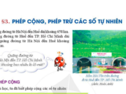 Bài 3: Phép cộng, phép trừ các số tự nhiên trang 15, 16, 17 Toán 6 sách Cánh diều