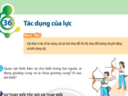 Bài 36: Tác dụng của lực trang 160, 161, 162 Khoa học tự nhiên 6 SGK Chân trời sáng tạo