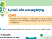 Bài 37: Lực hấp dẫn và trọng lượng trang 163, 164, 165 Khoa học 6 sách CTST