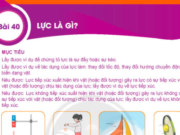 Bài 40: Lực là gì? trang 144, 145, 146 SGK Khoa học tự nhiên 6 KNTT