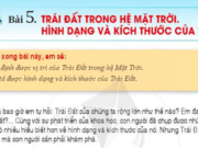 Bài 5: Trái Đất trong hệ mặt trời. Hình dạng và kích thước của Trái Đất – Lịch sử và Địa lí lớp 6 – Cánh Diều