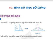 Bài 5: Hình có trục đối xứng trang 108, 109 SGK Toán lớp 6 Cánh diều