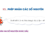 Bài 5: Phép nhân các số nguyên trang 80, 81, 82, 83 Toán lớp 6 Cánh diều tập 1