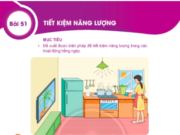 Bài 51: Tiết kiệm năng lượng trang 176, 177 Khoa học tự nhiên lớp 6 KNTT