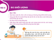 Bài 6 Đo khối lượng trang 20, 21 Khoa học tự nhiên lớp 6 KNTT