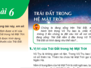 Bài 6 Trái Đất trong hệ Mặt Trời trang 116, 117 SGK Địa lí 6 sách KNTT