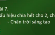 Bài 7: Dấu hiệu chia hết cho 2, cho 5 trang 21 SBT Toán lớp 6 Chân trời sáng tạo