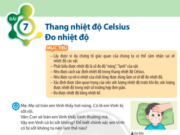 Bài 7: Thang nhiệt độ Celsius. Đo nhiệt độ trang 31, 32, 33, 34 Khoa học lớp 6 CTST