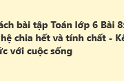 Giải Sách bài tập Toán 6 Bài 8: Quan hệ chia hết và tính chất