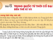 Giải bài tập Lịch Sử 6 Bài 8: Trung Quốc từ thời cổ đại đến thế kỉ VII trang 36 SGK cánh diều