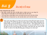 Bài 8: Ấn Độ cổ đại trang 34, 35, 36, 37, 38 SGK Lịch sử lớp 6 kết nối tri thức với cuộc sống