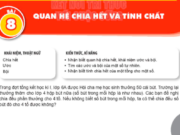 Bài 8: Quan hệ chia hết và tính chất trang 29 Toán lớp 6 sách KNTT