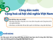 Bài 9: Công dân nước cộng hòa xã hội chủ nghĩa Việt Nam – SGK GDCD lớp 6 – Chân trời sáng tạo