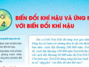 Bài 14: Biến đổi khí hậu và ứng phó với biến đổi khí hậu trang 160 Địa lí Chân trời sáng tạo lớp 6