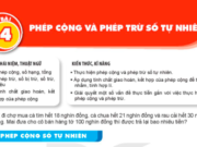 Bài 4: Phép cộng và phép trừ số tự nhiên trang 15 Toán 6 Kết nối tri thức và cuộc sống