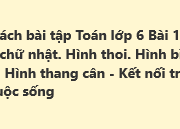 Giải SBT Toán 6 Bài 19: Hình chữ nhật. Hình thoi. Hình bình hành. Hình thang cân