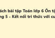 Giải SBT Toán 6 Ôn tập chương 5 – Tính đối xứng của hình phẳng trong tự nhiên