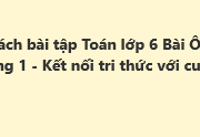 Ôn tập chương 1 Sách bài tập Toán 6 Kết nối tri thức