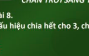 Bài 8: Dấu hiệu chia hết cho 3, cho 9 trang 22, 23 SBT Toán lớp 6 Chân trời sáng tạo