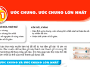 Toán 6 Bài 11: Ước chung. Ước chung lớn nhất trang 44 Toán lớp 6 sách KNTT