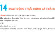 Bài 14: Hoạt động thực hành và trải nghiệm trang 44, 45 Toán lớp 6 CTST