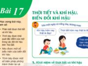 Giải Địa lí 6 bài 17 Thời tiết và khí hậu. Biến đổi khí hậu trang 150, 151, 152 SGK KNTT