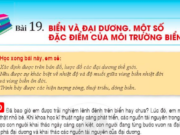 Giải bài tập địa lí 6 Bài 19: Biển và đại dương. Một số đặc điểm của môi trường biển