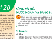 Giải Địa lí lớp 6 bài 20 Sông và hồ. Nước ngầm và băng hà trang 158 SGK KNTT