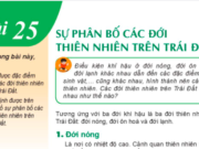 Giải Địa lí 6 bài 25 Sự phân bố các đới thiên nhiên trên Trái Đất trang 175, 176