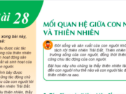 Giải Địa lí 6 bài 28: Mối quan hệ giữa con người và thiên nhiên trang 184, 185, 186 SGK kết nối tri thức