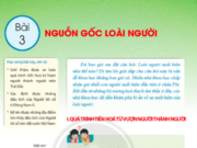 Giải bài tập lịch sử 6 bài 3: Nguồn gốc loài người trang 18, 19, 20 Sử 6 chân trời sáng tạo