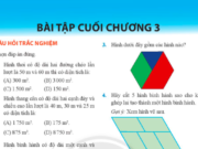 Bài tập cuối chương 3 – Hình học trực quan. Các hình phẳng trong thực tiễn trang 93 Toán 6 CTST