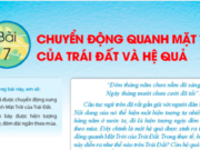 Bài 7: Chuyển động quanh Mặt Trời của Trái Đất và hệ quả – trang 132 Địa lí lớp 6