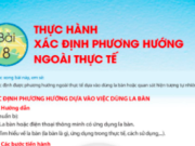 Bài 8: Thực hành xác định phương hướng ngoài thực tế trang 135 Địa lí lớp 6 Chân trời sáng tạo