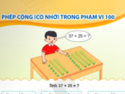 Phép cộng (có nhớ) trong phạm vi 100 trang 58, 59 SGK Toán 2 Cánh diều